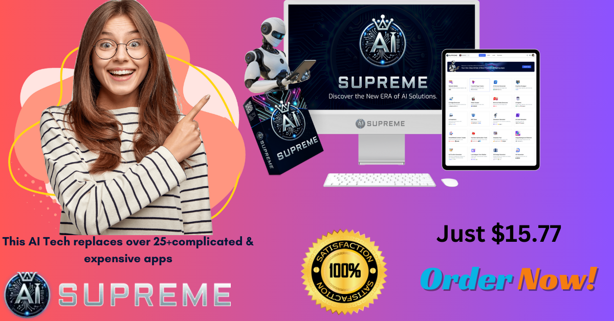 AI Supreme Review &amp; Bonuses – This AI Tech replaces over 25+complicated &amp; expensive apps