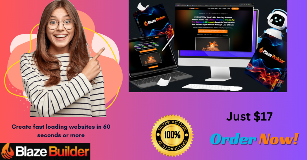 Blaze Builder Review & Bonuses –  Create fast loading websites in 60 seconds or more